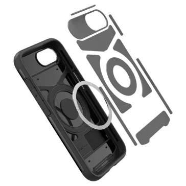   Spigen Slim Armor MagFit Apple iPhone 17e / iPhone 16e tok, MagSafe, fekete
