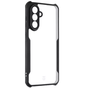   Tactical Quantum Stealth Samsung Galaxy A56 hátlap tok, átlátszó/fekete