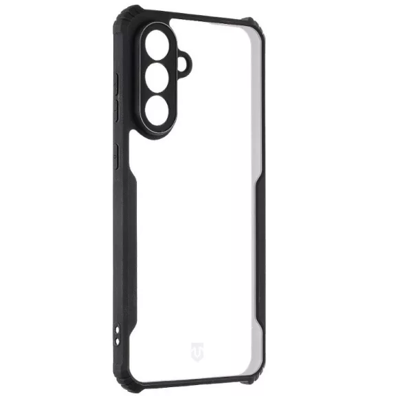Tactical Quantum Stealth Samsung Galaxy A56 hátlap tok, átlátszó/fekete
