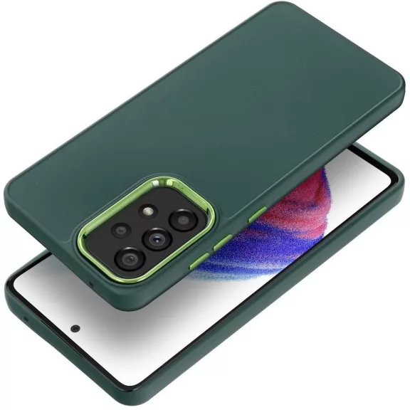 Frame Samsung Galaxy A56 közepesen ütésálló tok kameravédő kerettel, zöld
