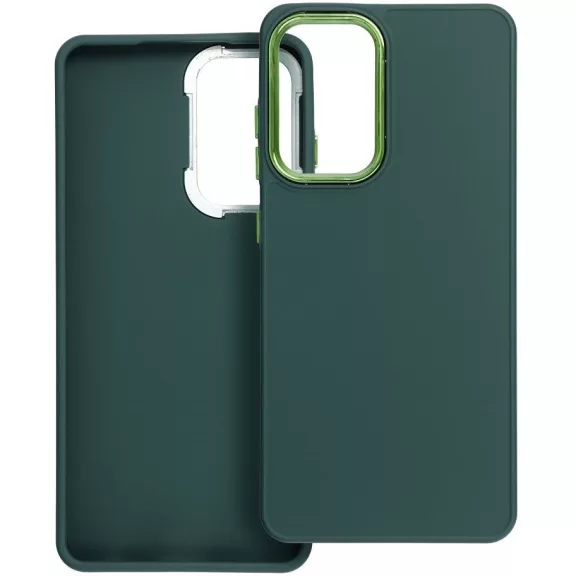 Frame Samsung Galaxy A56 közepesen ütésálló tok kameravédő kerettel, zöld