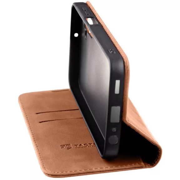 Tactical Xproof Samsung Galaxy A26 flip/oldalra nyíló tok, barna