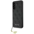 Guess 4G Charms Collection Samsung Galaxy A56 kemény hátlap tok, fekete