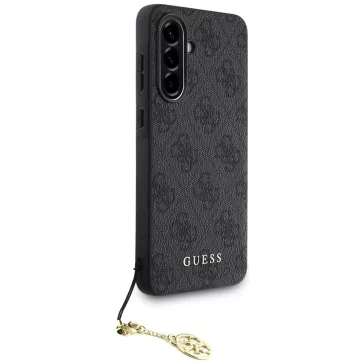   Guess 4G Charms Collection Samsung Galaxy A56 kemény hátlap tok, fekete