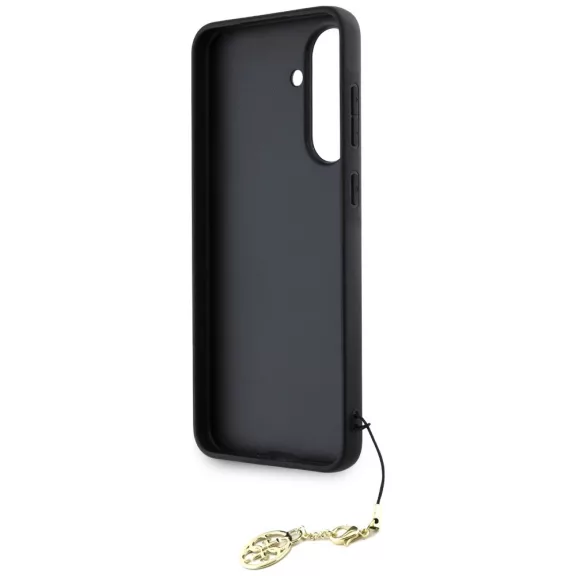 Guess 4G Charms Collection Samsung Galaxy A56 kemény hátlap tok, fekete