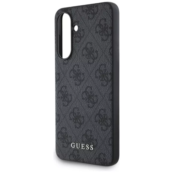 Guess 4G Metal Gold Logo Samsung Galaxy A36 kemény hátlap tok, fekete