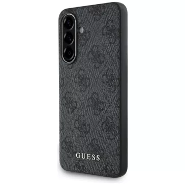   Guess 4G Metal Gold Logo Samsung Galaxy A56 hátlap tok, fekete