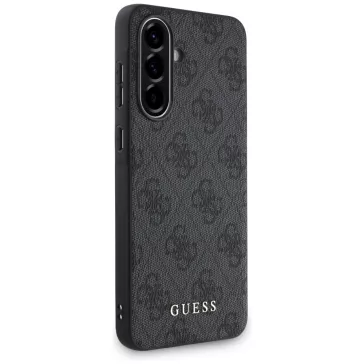   Guess 4G Metal Gold Logo Samsung Galaxy A56 hátlap tok, fekete