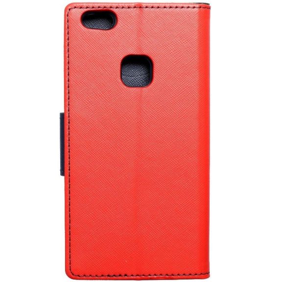 Fancy Motorola G55 5G mágneses flip tok, piros-kék