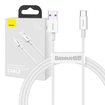 Baseus Superior Series USB-USB-C kábel, 66 W, 1m fehér