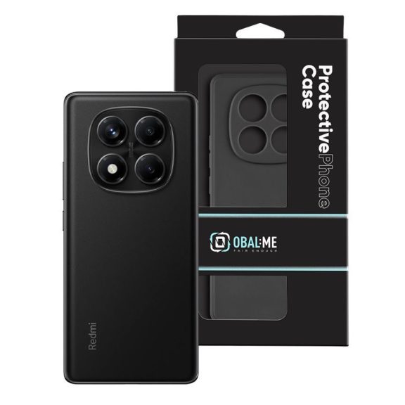 OBAL:ME Xiaomi Redmi Note 14 Pro 4G matt műanyag hátlap tok, fekete