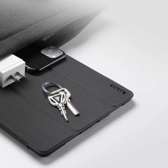 Dux Ducis Domo iPad Pro 11 (2018/2020/2021/2022) kihajtható tok pencil tartóval, fekete
