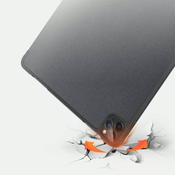 Dux Ducis Domo iPad Pro 11 (2018/2020/2021/2022) kihajtható tok pencil tartóval, fekete