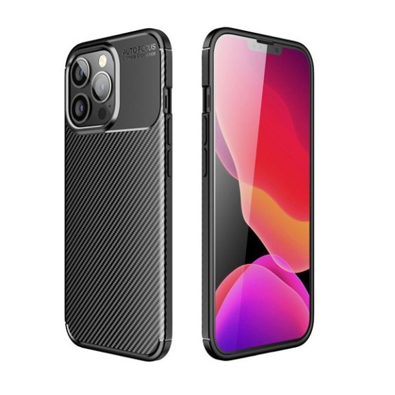 Forcell Carbon Premium hátlap tok,  Xiaomi 13 PRO , fekete