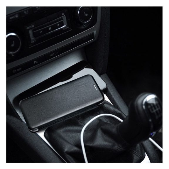 Forcell Elegance oldalra nyíló hátlap tok Xiaomi Redmi Note 13 4G, fekete