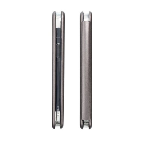 Forcell Elegance oldalra nyíló hátlap tok Xiaomi Redmi Note 13 4G, szürke