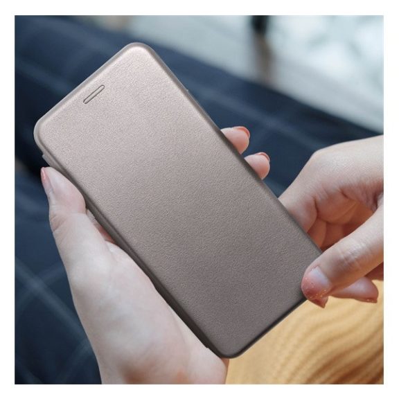 Forcell Elegance oldalra nyíló hátlap tok Xiaomi Redmi Note 13 4G, szürke