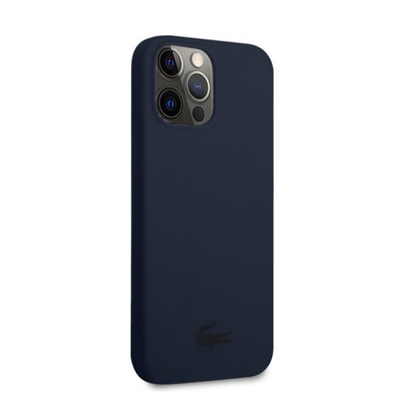 Lacoste Glossy Printing Logo iPhone 13 Pro Max szilikon tok, sötétkék