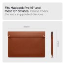 Spigen Valentinus S Laptop Sleeve tok, 16"  barna