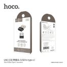 Hoco UA6 OTG adapter USB-A - USB-C, fekete