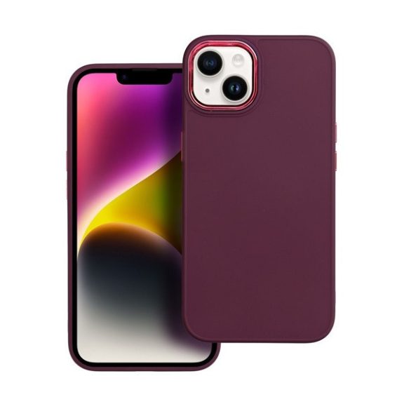 Frame Xiaomi redmi 13C / Poco C65 közepesen ütésálló tok kameravédő kerettel, lila