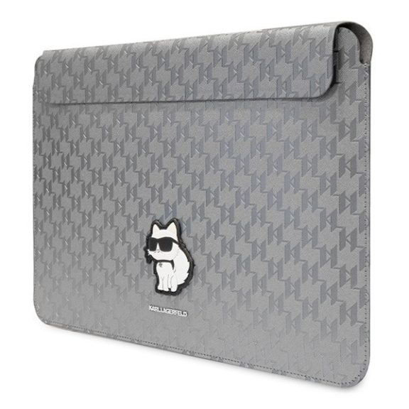 Karl Lagerfeld Sleeve Saffiano Monogram Choupette KLCS14SAKHPCG 14" laptop tok ,ezüst