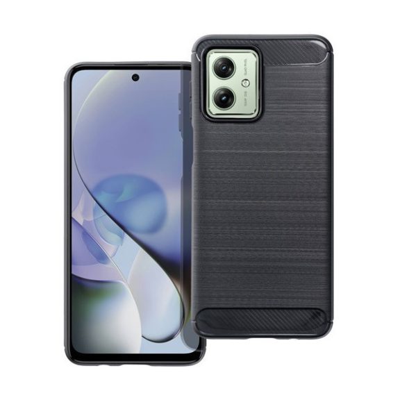 Forcell Carbon Motorola G54 szilikon tok, fekete