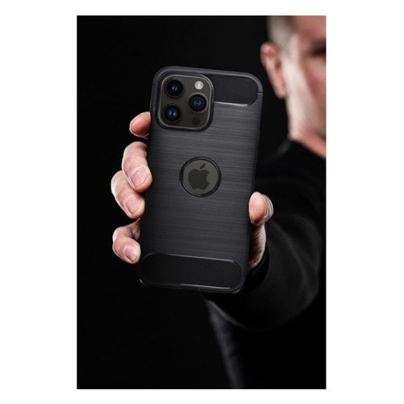 Forcell Carbon Motorola G54 szilikon tok, fekete