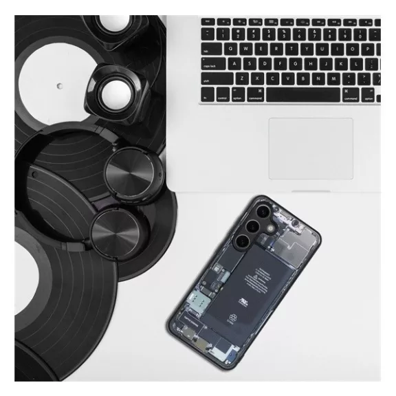 Tech Samsung A34 5G szilikon hátlap tok, szürke