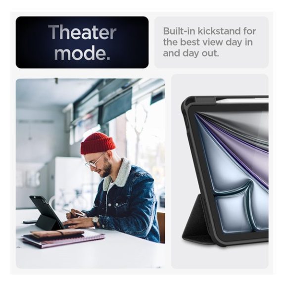 Spigen Urban Fit Apple iPad Air 11" (2024 / 2025 / 2026) / iPad Air 10.9" (2022 / 2020) tok, fekete