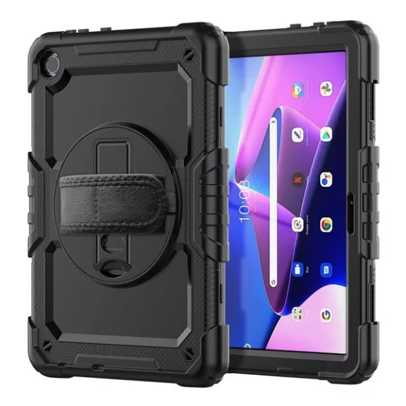 Tech-Protect Solid360 Samsung Galaxy A9+ tablet tok kitámasztóval, fekete