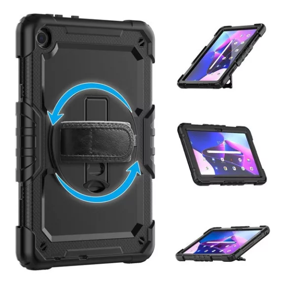 Tech-Protect Solid360 Samsung Galaxy A9+ tablet tok kitámasztóval, fekete