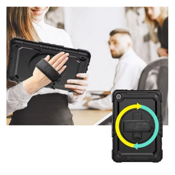 Tech-Protect Solid360 Samsung Galaxy A9+ tablet tok kitámasztóval, fekete