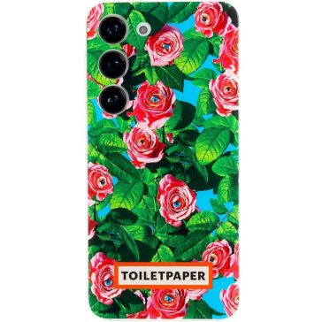 Samsung Galaxy S23 Toiletpaper gyári tok, rózsa minta
