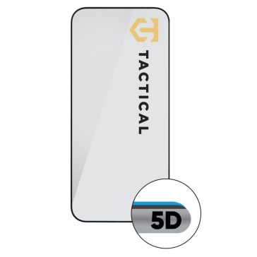   Tactical Glass Shield 5D Motorola G55 kijelzővédő üvegfólia, fekete