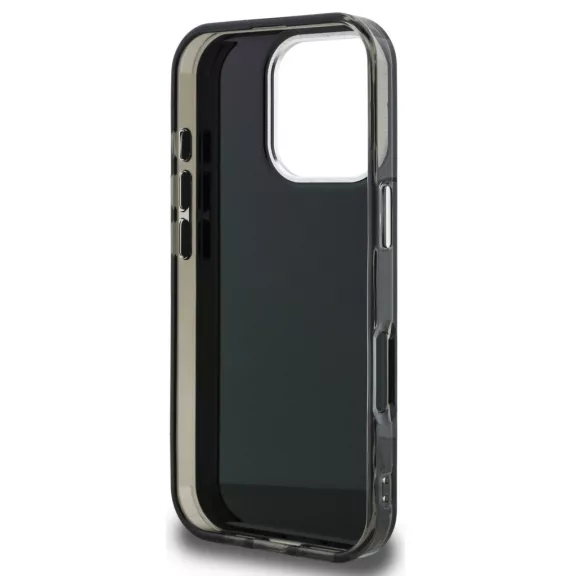 Karl Lagerfeld IML Aquarelle Karl iPhone 16 Pro hátlap tok, fekete