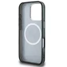 Karl Lagerfeld IML K&CH Heads Repeated Logo iPhone 16 Pro MagSafe kompatibilis hátlap tok, fekete