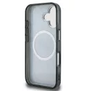 Karl Lagerfeld IML K&CH Heads Repeated Logo iPhone 16 MagSafe kompatibilis hátlap tok, fekete