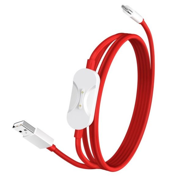 OnePlus SUPERVOOC 2in1 töltő és adatkábel, Oneplus okosóra kompatibilis töltővel, 8A, 1,2m, piros