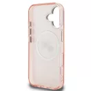 Karl Lagerfeld IML K&CH Heads Repeated Logo iPhone 16 MagSafe kompatibilis hátlap tok, rózsaszín