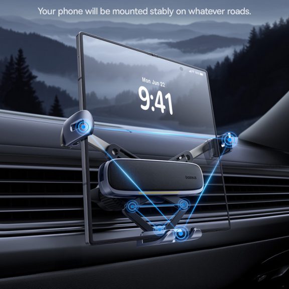 Baseus UltraControl autós tartó szellőzőrácsra, fekete