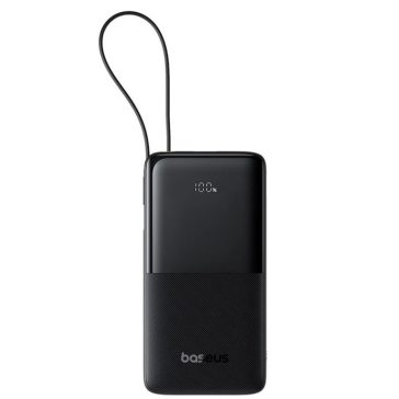   Baseus Bipow 2 Powerbank / külső akkumulátor, USB-C / USB-A port, QC + PD. 20000mAh, 20W, fekete