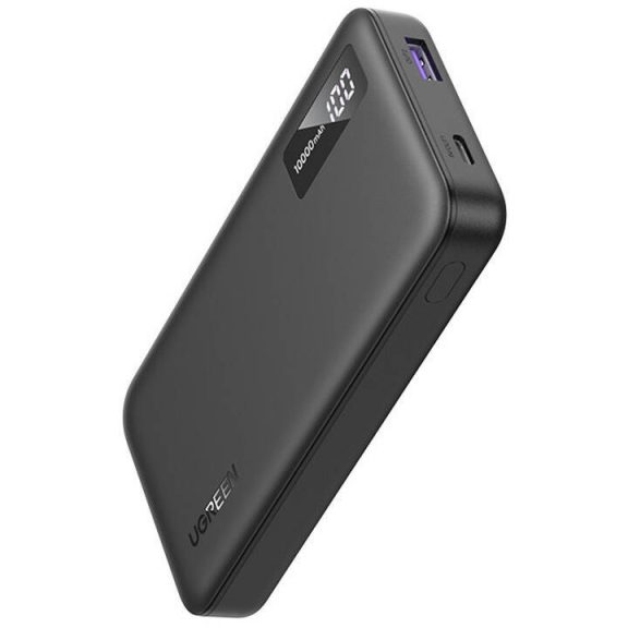 Ugreen PB311 Powerbank / külső akkumulátor, USB-A-USB-C port 10000mAh, 20W, PD, fekete