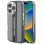 Karl Lagerfeld IML Stripe Logo iPhone 16 Pro tok kameravédő peremmel, fekete