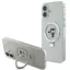 Karl Lagerfeld Ringstand Karl and Choupette iPhone 16 MagSafe tok kitámasztóval, fehér