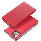 Magnet Realme 14T 5G mágneses flip tok, piros