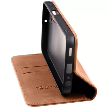   Tactical Xproof Samsung Galaxy A17 flip/oldalra nyíló tok, barna