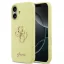 Guess Liquid Silicone 4G Metal Logo Apple iPhone 17 hátlap tok, sárga