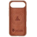 Tactical Beaver Apple iPhone Air (2025) prémium szilikon tok kameravédő peremmel, barna