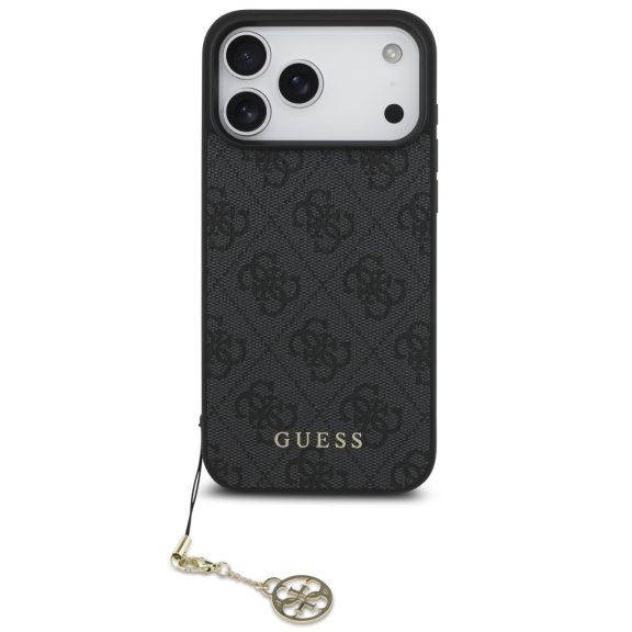 Guess 4G Charm Apple iPhone 17 Pro Max Tone on Tone hátlap tok, szürke